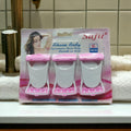 6 Pcs Pink White Face Razor Smooth Hair Free Skin
